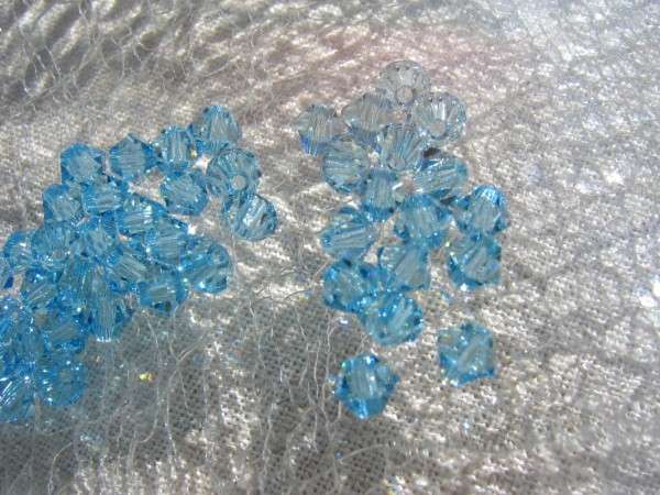 bicone 3 mm: aquamarine Xilion