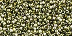 Toho 15/0 arany lüszteres zöld tea 5 g