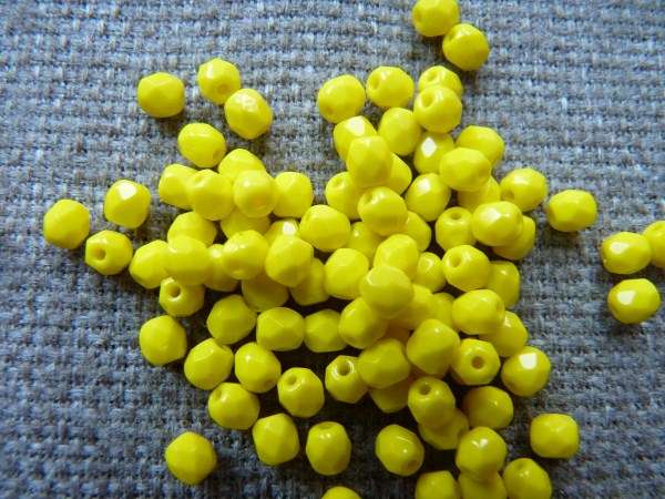 3 mm csiszolt: telt sárga 50 db
