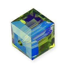 5601 kocka gyöngy 6 mm: olivine AB