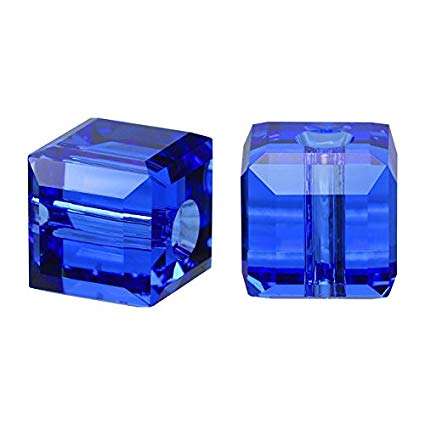 5601 kocka gyöngy 6 mm: sapphire