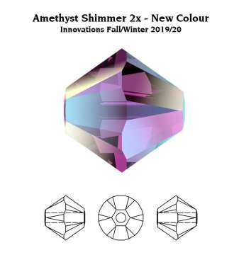 sw bicone 4 mm amethyst shimmer 2x 1 db
