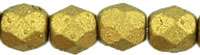 csiszolt gyöngy 4 mm matt metál aztec gold 50 db