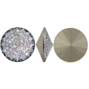 sw rivoli crystal silver patina 10 mm