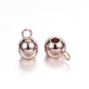 medáltartó: rozsdamentes acél rose gold sima 1 db nagyobb