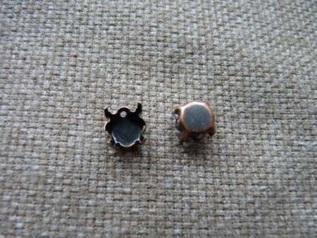 foglalat 8 mm antik vörösréz