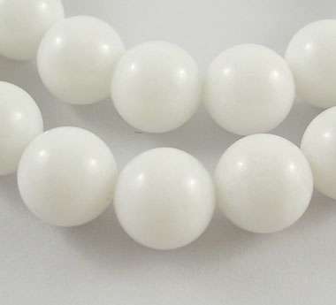 fehér jade utánzat 6 mm szál