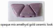 Khéops par Puca: opaque mix amethyst/gold ceramic look 20 db