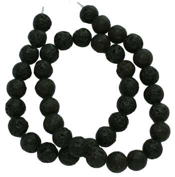 fekete lávakő 8 mm szál