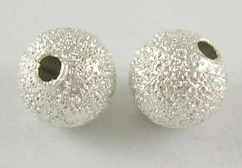 8 mm csillagporos ezüst színű gömb 20 db