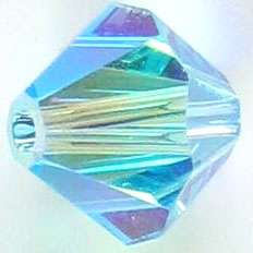 sw bicone 4 mm aquamarine AB2X Xilion
