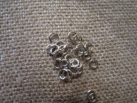 szerelőkarika: szimpla rhodium 20 db 5 mm