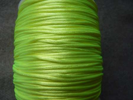 1 mm neon sárga selyemzsinór 1 m