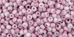 Toho 11/0 telt fehér pink márvánnyal 10 g