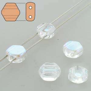 honeycomb gyöngy: Crystal AB 10 db